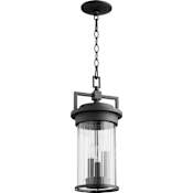 Quorum International Dimas 3 Light 8" Wide Mini Pendant Noir