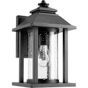 Quorum International Crusoe Single Light 12" Tall Outdoor Wall Sconce Noir