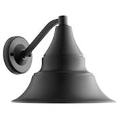 Quorum International Sombra 10" Tall Outdoor Wall Sconce Matte Black