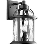 Quorum International Winston 3 Light 15" Tall Outdoor Wall Sconce Noir