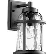 Quorum International Winston Single Light 11-3/4" Tall Outdoor Wall Sconce Noir