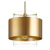 Quorum International Providence 11" Wide Pendant Aged Brass