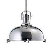 Quorum International Single Light 16-1/2" Wide Pendant Chrome