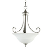 Quorum International Bryant 3 Light 18" Wide Pendant Classic Nickel
