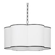 Quorum International Wallinger 6 Light 30" Wide Multi Light Pendant Matte Black