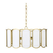 Quorum International Warwick 5 Light 25" Wide Multi Light Pendant Aged Brass