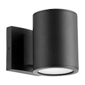 Quorum International Cylinder 6" Tall LED Outdoor Wall Sconce Noir