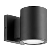 Quorum International Cylinder 5" Tall LED Outdoor Wall Sconce Noir