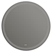 Quorum International Eterno 42" Diameter Circular Flat Frameless Wall Mounted Bathroom Mirror with LED Lighting Mirrored Glass