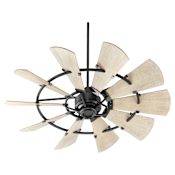 Quorum International 52" 10 Blade Indoor Ceiling Fan with Remote Control Noir