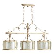 Quorum International Salento 3 Light Island / Billiard Fixture Persian White