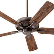 Quorum International Pinnacle 5 Blade 52" Sweep Energy Star Indoor / Outdoor Ceiling Fan Oiled Bronze