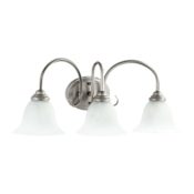 Quorum International Spencer 3 Light 25" Wide Bathroom Vanity Light Classic Nickel