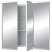 Rangaire Horizon 23-15/16" x 24" Frameless Triple Door Medicine Cabinet N/A