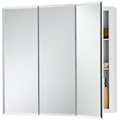 Rangaire Horizon 23-15/16" x 23-15/16" Frameless Triple Door Medicine Cabinet N/A