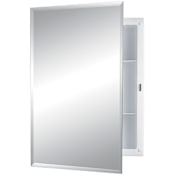 Rangaire Builder Series 16" x 22" Beveled Edge Frameless Single Door Medicine Cabinet N/A