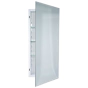 Rangaire Horizon 16" x 36" Beveled Frameless Single Door Medicine Cabinet White