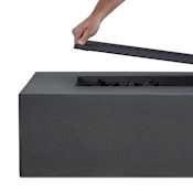 Real Flame Tamarack Aluminum Lid Cover for Rectangular Real Flame Fire Pits by Jensen Co. Black