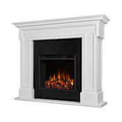 Real Flame Thayer 4,780 BTU / 1,500W Freestanding Mantel Electric Fireplace with Remote Control White