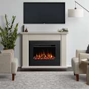 Real Flame Tejon 52" Wide 5,100 BTU Slim Mantel Electric Fireplace with Multiple Flame Colors
Bone White