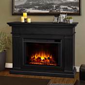 Real Flame Centennial Grand 5000 BTU 56 Inch Wide Free Standing Vent Free Electric Fireplace with Remote Black