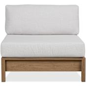 Real Flame Stratton Armless Outdoor Chair in Beechwood with Sunbrella Cushions Beechwood