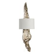 Regina Andrew Driftwood 2 Light 47" Tall Wall Sconce Ambered Silver Leaf