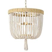 Regina Andrew Milos 3 Light 18" Wide Chandelier White