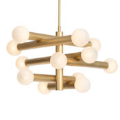 Regina Andrew Dion 12 Light 41" Wide LED Chandelier Natural Brass