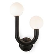 Regina Andrew Happy 2 Light 17" Tall LED Outdoor Wall Sconce Black
