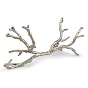 Regina Andrew Metal 12" Wide Branch Ambered Silver Leaf