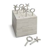 Regina Andrew Tic Tac Toe 4" Wide Block Natural