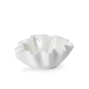 Regina Andrew Ruffle 11" Wide Ceramic Bowl Medium Ivory