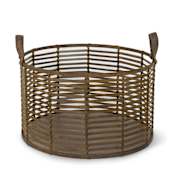 Regina Andrew Finn 20" Wide Leather Basket Large Brown
