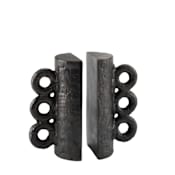 Regina Andrew Chandra 8" Wide Bookend Set Blacken Zinc