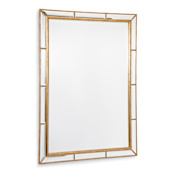 Regina Andrew Plaza 29"W x 41"H Rectangular Beveled Resin Framed Accent Mirror Antique Gold Leaf