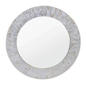 Regina Andrew Chantal 36" Diameter Circular Flat Other Organic Materials Framed Accent Mirror Natural