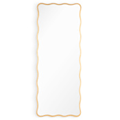 Regina Andrew Candice 23-1/2"W x 60"H Rectangular Flat Medium Density Fiberboard (MDF) Framed Accent Mirror Gold Leaf