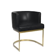 Regina Andrew Owen 23.5" Leather Dining Chair Black