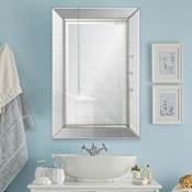 Ren Wil Aura 24" W x 35" H Rectangular Glass Framed Bathroom Wall Mirror N/A