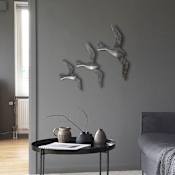 Ren Wil Skyward Set of 3 - Flock of Sea Gulls Birds Wall Art Wall Sculptures Iron