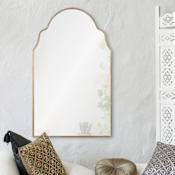 Ren Wil 26" W x 42" H Arched Framed Accent Mirror Antique Silver Leaf