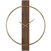 Ren Wil Avigail Brass Analog Wall Mounted Clock Antique Brushed Brass