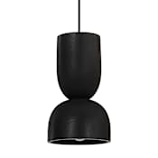 Ren Wil Caen 7" Wide Mini Pendant Black