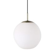 Ren Wil Koa 12" Wide Pendant Etched White