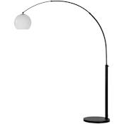 Ren Wil Pura 82" Tall Arc Floor Lamp Matte Black