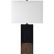 Ren Wil Table Lamp Single Light 30" Tall Buffet Table Lamp Natural Wood / Matte Black