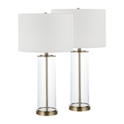 Ren Wil Saco 28" Tall LED Buffet Lamp -Set of 2 Clear