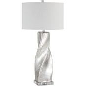 Ren Wil Lyons 32" Tall Buffet Table Lamp Crackled Mercury Silver