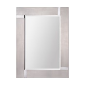 Ren Wil Capiz 30" W x 40" H Rectangular Framed Accent Mirror Silver Leaf / Chrome